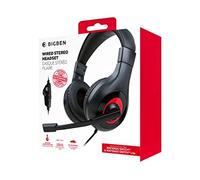 Nacon Auriculares Gaming con cable Nintendo Switch Y Lite Negro | Conexión Jack 3,5, Micrófono pivotante, Diadema ajustable, Cable de 120 cm