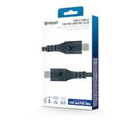 Nacon Cable USB-C/USB-C 2.0 para carga y transferencia de datos, longitud de 3 m.