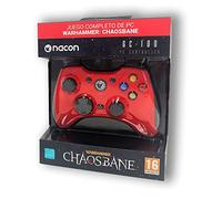 Nacon - Mando de Gaming GC-100 rojo + Videojuego Warhammer Chaosbane (Windows XP)