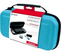 Nacon Pack de 3 Piezas Switch 2 | 1 Bolsa Dura | 1 Protector de Pantalla | Caja de Almacenamiento de Juegos (Azul)