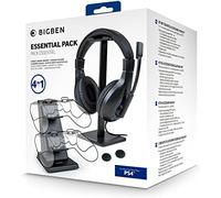 Nacon Paquete Esencial Playstation 4 - Auriculares Gaming, Soporte Auriculares, Base de Carga para Dos Mandos y Par Empuñaduras