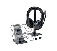 Nacon Pack PS4 - Auriculares Gaming, Soporte, Base de Carga 2 Mandos | Kit accesorios esenciales para PlayStation: auriculares con soporte , Base de carga 2 mandos y 2 empuñaduras para palancas