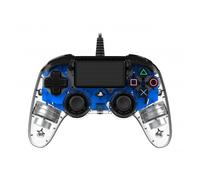 NACON - PS4OFCPADCLBLUE mando y volante Azul, Transparente USB Gamepad Analógico/Digital PC, PlayStation 4