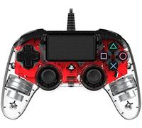Nacon ps4ofcpadclred mando y volante rojo, transparente usb gamepad an
