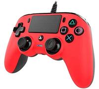 Nacon - Compact Mando PS4 y PC con Cable - Rojo | Gamepad con cable para PS4 y PC licencia oficial Sony PS4