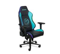 Nacon Silla Gaming Pro PCCH-800PRGB Ergonómica con Luces RGB Integradas, Reposabrazos 4D, Ajuste Lumbar, Base Metálica, Material PU Negro y Verde