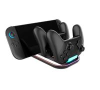 Nacon soporte de carga para nintendo switch 2 y 2 mandos switch pro.