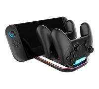 Nacon Soporte de carga para Nintendo Switch y 2 mandos Switch Pro