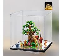 Naconmlet Vitrina acrílica transparente para Lego Disney Winnie The Pooh 21326, caja expositora, organizador a prueba de polvo para proteger figuras de acción o colecciones (11.8 x 9.8 x 11.8 pulgadas