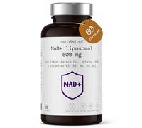 NAD+ Liposomal - NAD Resveratrol |NAD con Resveratrol, Betaína, Q10 y Vitaminas B3, B5, B6, B9 y B12 |más de 1000 mg por dosis diaria| Antiedad, Vitalidad Celular,Activador de sirtuinas |nutrabetter®