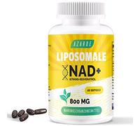 NAD+ liposomal y Trans-Resveratrol 800mg cápsulas blandas, alternativa al NMN más eficiente que el NMN, alta absorción, suplemento real de NAD+ para la reparación celular (60 unidad (Paquete de 1))