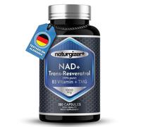 NAD (NAD+ Real) con Trans-Resveratrol 99'4% puro, Niacinamida y Betaína (TMG) | Advanced Complex 4+1 de Alta Pureza con Tecnología Liposomal | 120 Cápsulas | Naturgizer+