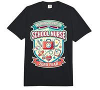 Nada Asusta a una Enfermera Escolar Que iguala el RN de atención médica Comfort Colors Adult Heavyweight T-Shirt