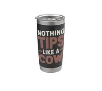 Nada consejos como una granja de vacas Humor Vida ranchera Vaso térmico de acero inoxidable de doble pared