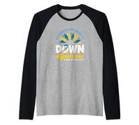 Nada de Abajo en Esto Conciencia del síndrome de Down Camiseta Manga Raglan