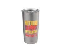 Nada dice la jubilación como las albóndigas sin fin Vaso térmico de acero inoxidable de doble pared
