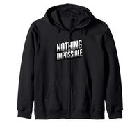 Nada es Imposible Motivacional Positividad Positiva Sudadera con Capucha