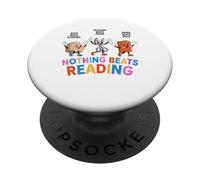 Nada es Mejor Que Leer Amante de los Libros Divertidos PopSockets PopGrip Adhesivo