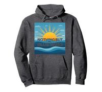 Nada más Que los cielos Azules - Sunny Optimism Sudadera con Capucha, Unisex para Adultos, Jaspeado Oscuro, XXL