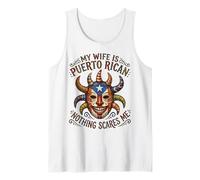 Nada me Asusta Mi Esposa es puertorriqueña Funny Puerto Rico Camiseta sin Mangas