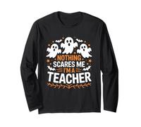 Nada me Asusta Soy un Profesor Boo Maestro de Halloween Manga Larga