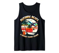 NADA MEJOR A UN ESCAPE DE VUELO AL PUESTO DE SOL - VIBE DE VIAJE RETRO Camiseta sin Mangas
