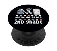 Nada Mejor Que el Divertido Regreso a Clases de los Maestros de Segundo Grado para niños PopSockets PopGrip Adhesivo