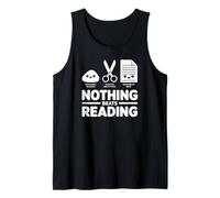Nada Mejor Que Leer Piedra, Papel y Tijeras, Divertido Amante de los Libros Camiseta sin Mangas