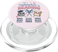 Nada Mejor Que Leer Piedra, Papel y Tijeras, Divertido Amante de los Libros PopSockets PopGrip para MagSafe