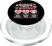 Nada Mejor Que Leer Piedra, Papel y Tijeras, Divertido Amante de los Libros PopSockets PopGrip para MagSafe