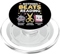 Nada Mejor Que Leer Piedra, Papel y Tijeras, Divertido Amante de los Libros PopSockets PopGrip para MagSafe