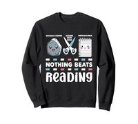 Nada Mejor Que Leer Piedra, Papel y Tijeras, Divertido Amante de los Libros Sudadera