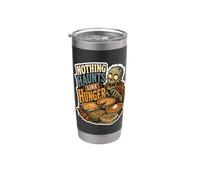 Nada obsesiona como la cita de Hunger Zombie Feast Vaso térmico de acero inoxidable de doble pared