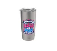 Nada que temer Lolli y Pop están aquí Parejas emparejadas Vaso térmico de acero inoxidable de doble pared