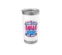 Nada que temer Lolli y Pop están aquí Parejas emparejadas Vaso térmico de acero inoxidable de doble pared