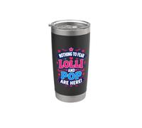 Nada que temer Lolli y Pop están aquí Parejas emparejadas Vaso térmico de acero inoxidable de doble pared