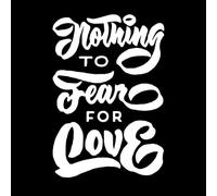 Nada que temer Pegatinas de pared 50.4x73.5cm Varios tamaños Blanco