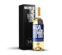 «Nada se puede hundir si remamos los dos» Mensaje en una Botella. Vino Blanco Premium Verdejo Joven + Gift Box. Etiqueta Azul PERSONALIZABLE