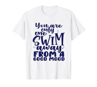 Nadador Solo uno Nada lejos de Nadar de Buen Humor Camiseta gráfica económica