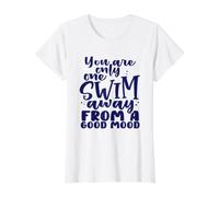 Nadador Solo uno Nada lejos de Nadar de Buen Humor Camiseta gráfica económica