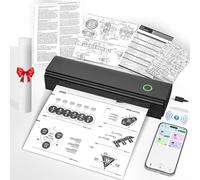 NADAIIN Impresoras portátiles inalámbricas para viajes, impresora térmica Bluetooth soporta 8.5 x 11 pulgadas, tamaño carta de EE. UU. y tamaño A4, impresora móvil sin tinta, funciona con Android