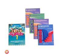 Nadal Edarca - Pack reforç 1r Primària | 5 quaderns de repàs: Llengua catalana, Llengua castellana, Matemàtiques, Anglès, Comprensió lectora | Lletra lligada | Estiu Vacances | 6-7 anys