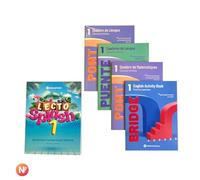 Nadal Edarca - Pack reforç 1r Primària | 5 quaderns de repàs: Llengua catalana, Llengua castellana, Matemàtiques, Anglès, Comprensió lectora | Lletra impremta | Estiu Vacances | 6-7 anys