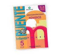 Nadal Edarca - Puente Infantil 5 años Números | Cuaderno repaso vacaciones | Grafomotricidad e iniciación a números | 32 páginas + 2 pegatinas | 5-6 años