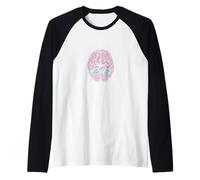 Nadando en mi mente cerebro Camiseta Manga Raglan