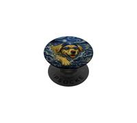 Nadando Golden Retriever Art Nadador Perro Le Encanta Nadar PopSockets PopGrip Adhesivo