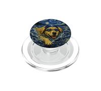 Nadando Golden Retriever Art Nadador Perro Le Encanta Nadar PopSockets PopGrip para MagSafe