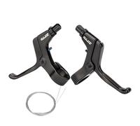 NADCFN 1 par de palancas de Freno de Bicicleta para niños, manija de Palanca de Freno Universal para Bicicletas para niños, Manillar de 22mm(Black and Brake Line)