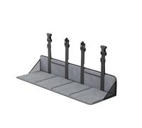 NADCFN Cama para Dormir Coche Colchón Extensible para Asiento Trasero de Coche, Franela, Cama de Viaje no Inflable de 4 Capas, Universal Colchón De Aire para(Gray)