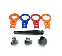 NADCFN Cassettes y piñones Llave y Manguito para Tapa de Horquilla de Motocicleta, Compatible con Amortiguador Delantero KYB SHOWA WP Cassettes Y PiñOnes para Cassette(1 Kit)